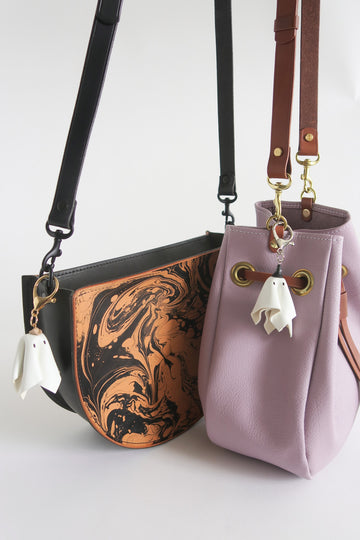 Little Leather Ghosties - Bag Charms*