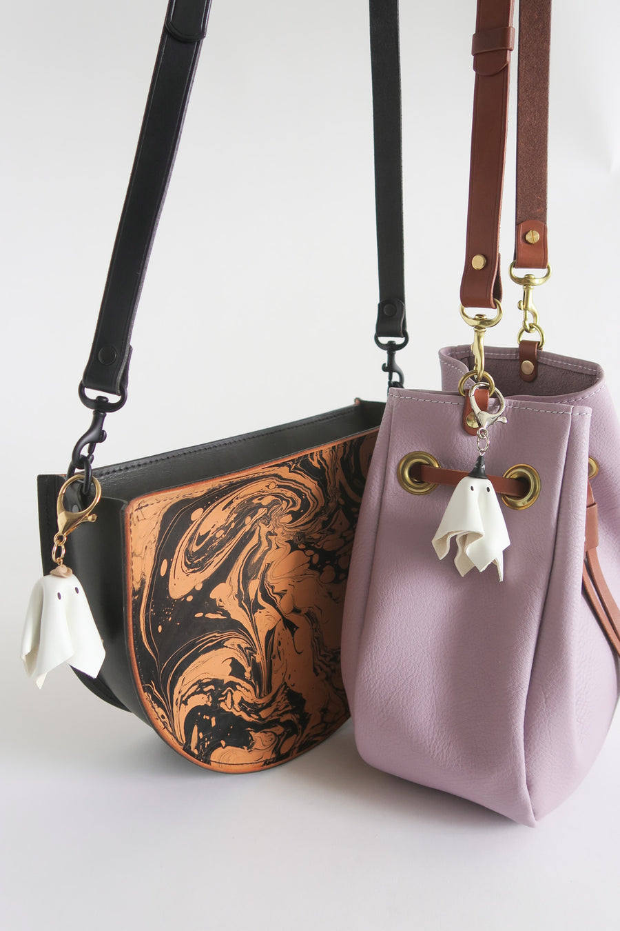 Little Leather Ghosties - Bag Charms*