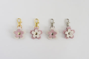 Cherry Blossom Clip Keychain