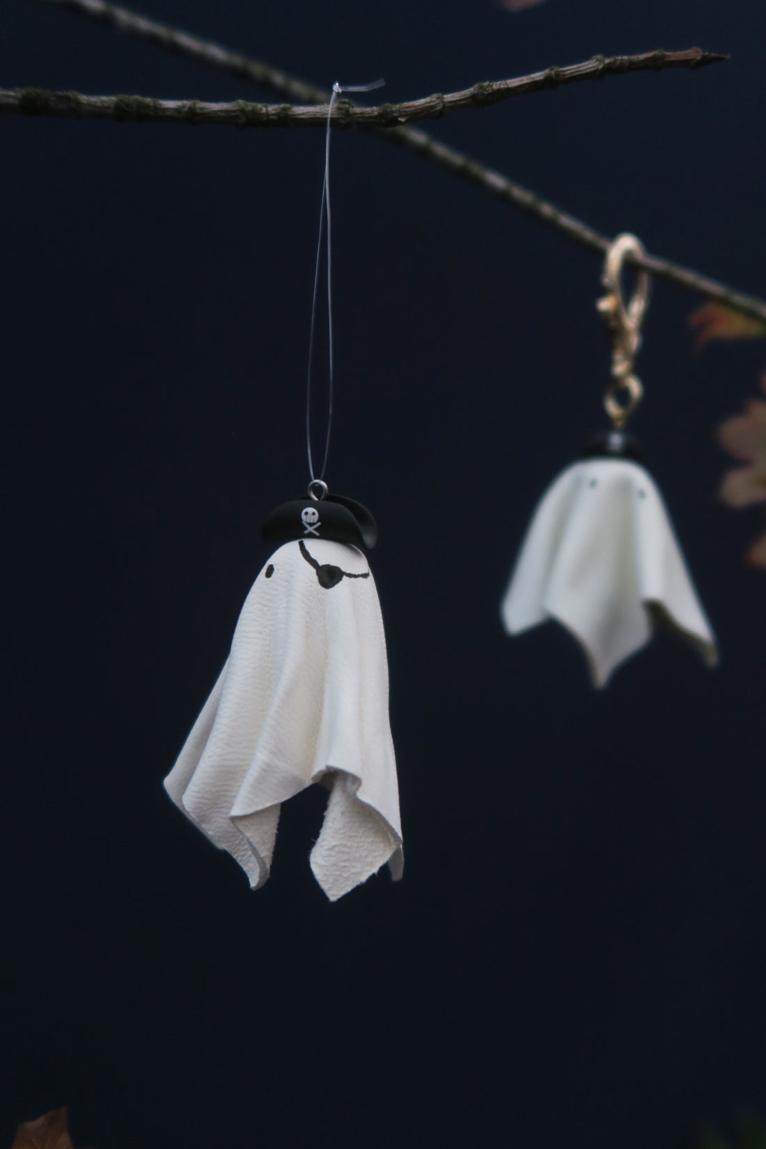 Little Leather Ghosties - Ornament