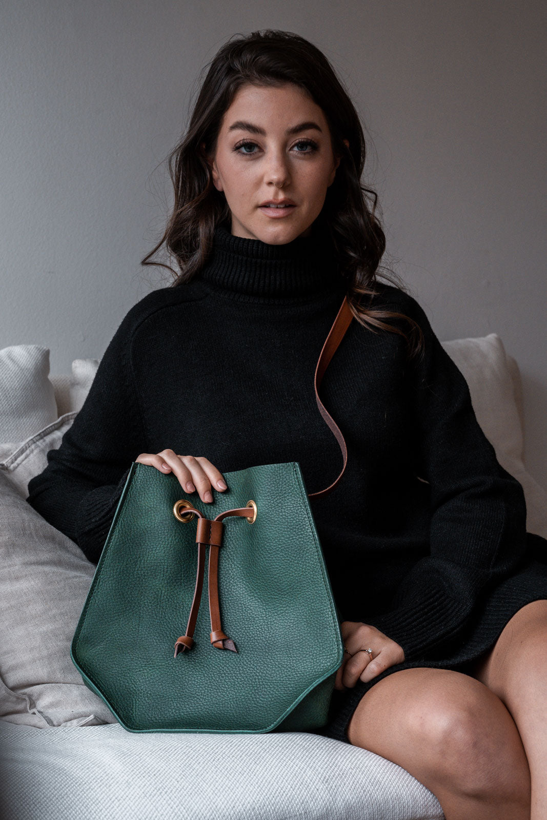 Penny - Leather Bucket Bag