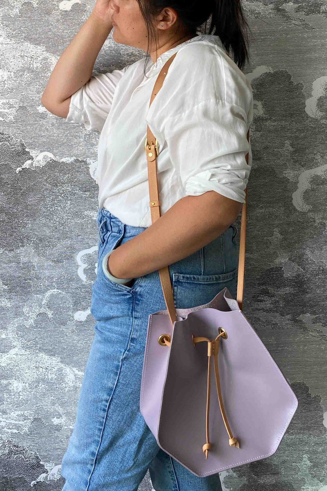 Penny - Leather Bucket Bag