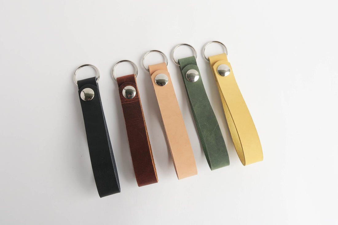 Snap Leather Key Chain